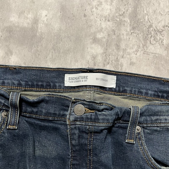 Levis Signature Jeans S51 Straight CottonBlue Denim Men's Size 36x30 Strecth - Picture 3 of 13